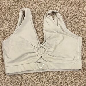Gym Shark Cream Sports Bra